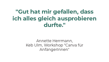 Zitate von Teilnehmenden des Bildungswerks